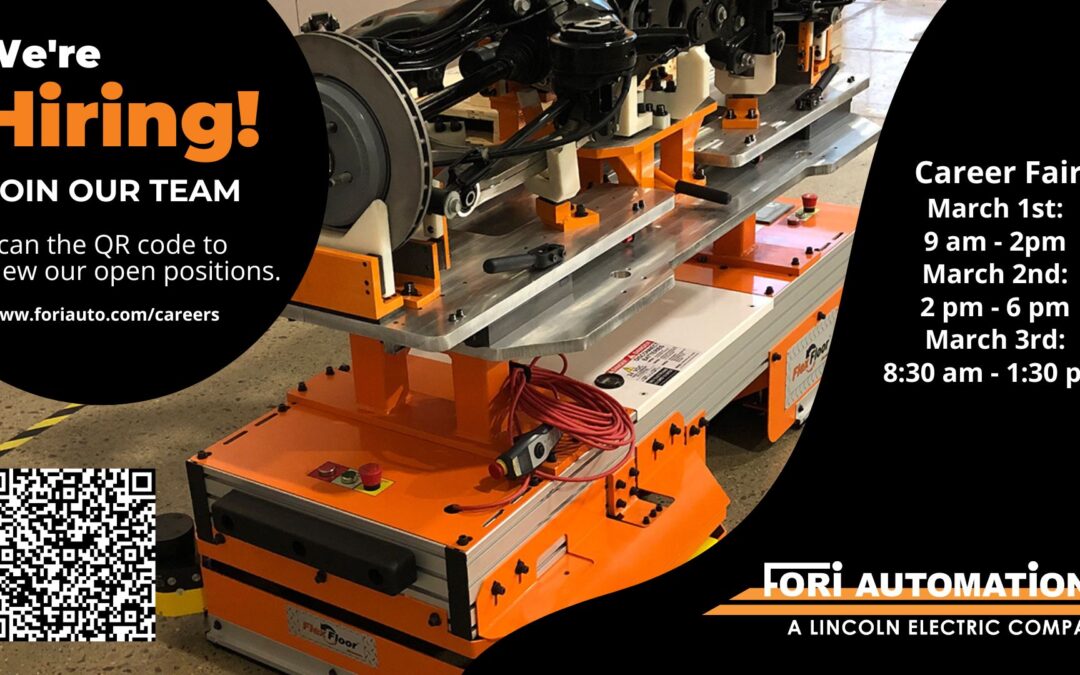 Fori Automation Hosting Three-Day Career Fair for Engineers & More March 1st – 3rd